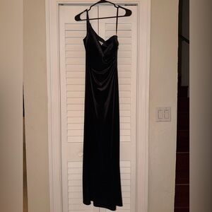 Revelry One Shoulder Black Dress